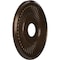 Ekena Millwork Berkshire PVC Medallion (Canopies up to 7"), 16"OD x 3 1/2"ID x 1"P, Textured Metallic Mystic Brown CMP16BEAMB - alternate 4
